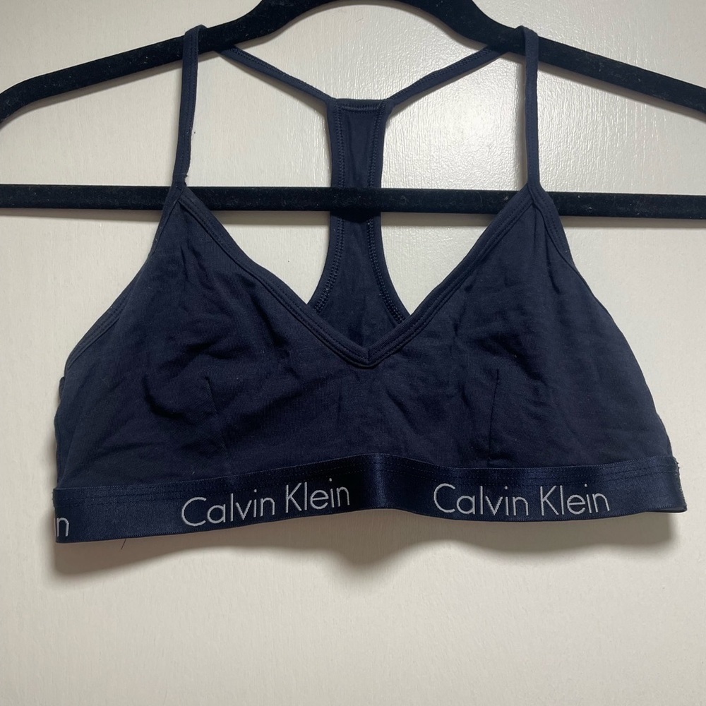 Calvin Klein Navy Blue Bralette